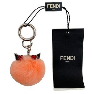 Fendi Pink Mink Monster Keychain